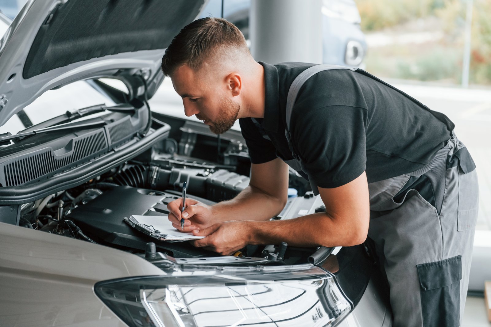 Long Island pre-purchase car inspection mechanic checking vehicle under the hood